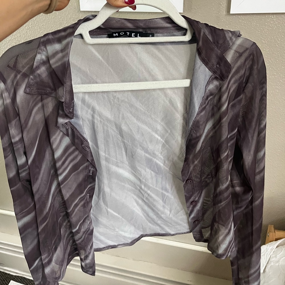 Motel Rocks sheer button up